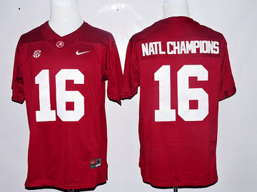 National Champions Alabama Crimson Tide red jersey