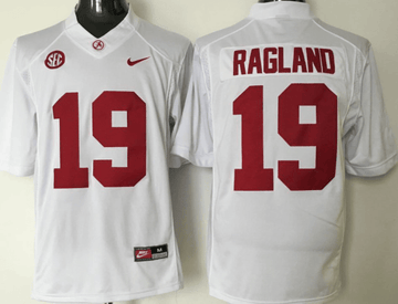 Reggie Ranland Alabama Crimson Tide white jersey