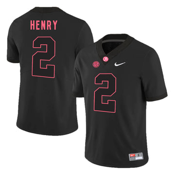 Derrick Henry Alabama Crimson Tide black jersey