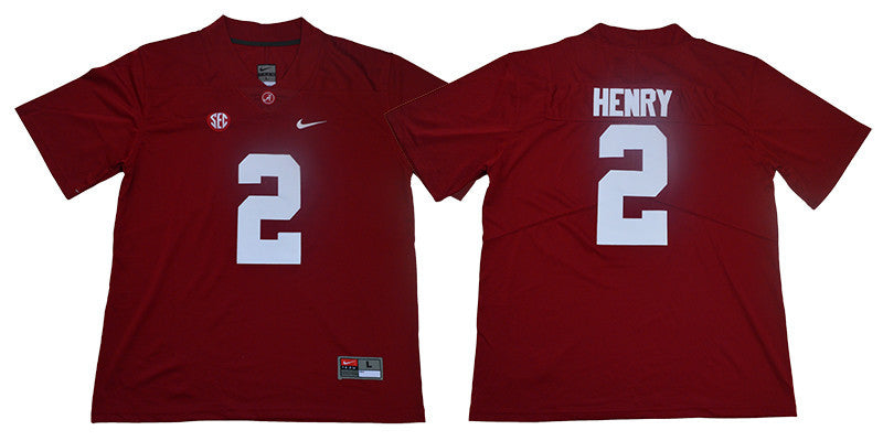 Derrick Henry Alabama Crimson Tide red jersey