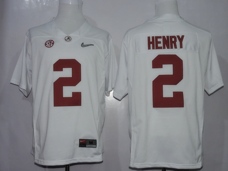 Derrick Henry Alabama Crimson Tide white jersey