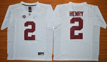 Derrick Henry Alabama Crimson Tide white jersey