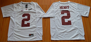 Derrick Henry Alabama Crimson Tide white jersey