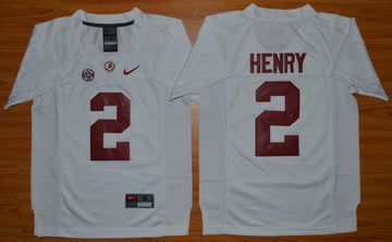 Derrick Henry Alabama Crimson Tide white jersey