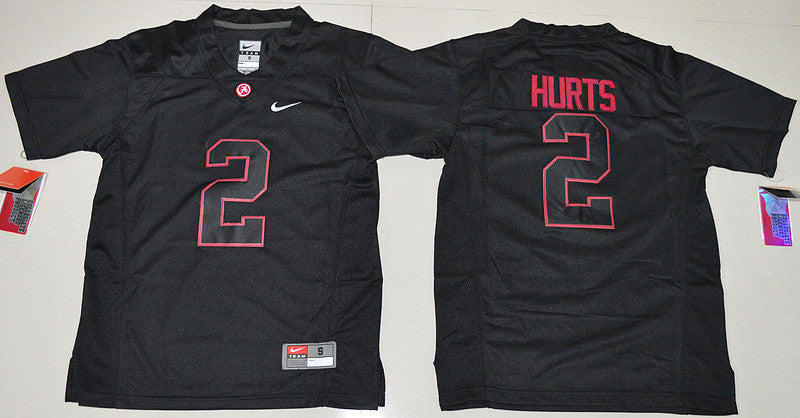 Jalen Hurts Alabama Crimson Tide black jersey