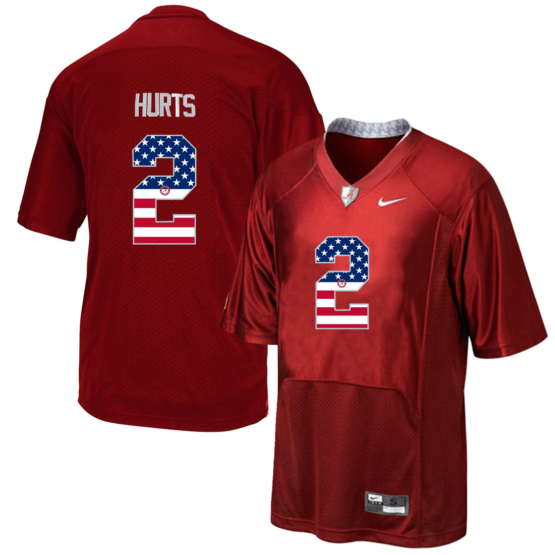 Jalen Hurts Alabama Crimson Tide red jersey