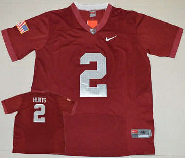 Jalen Hurts Alabama Crimson Tide red jersey