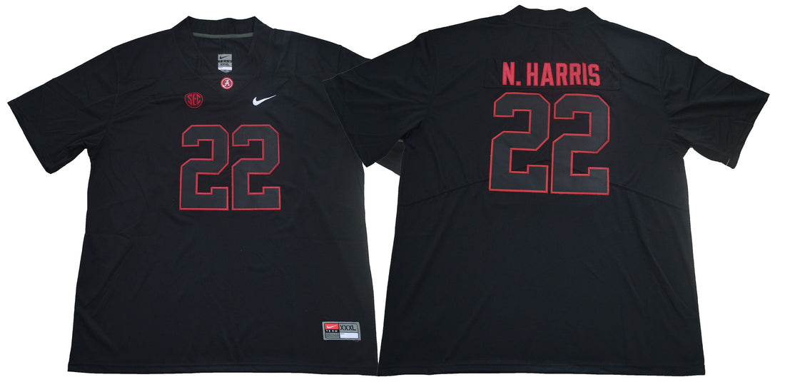Najee Harris Alabama Crimson Tide black jersey