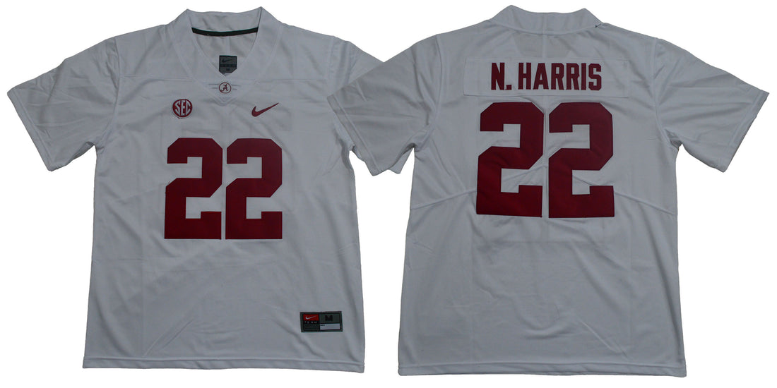 Najee Harris Alabama Crimson Tide white jersey