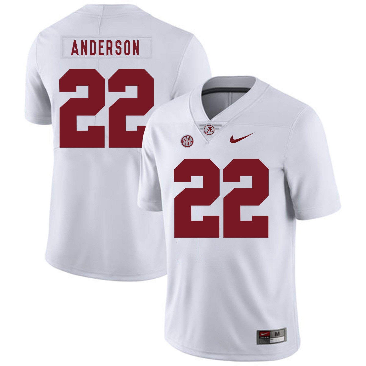 Ryan Anderson Alabama Crimson Tide white jersey