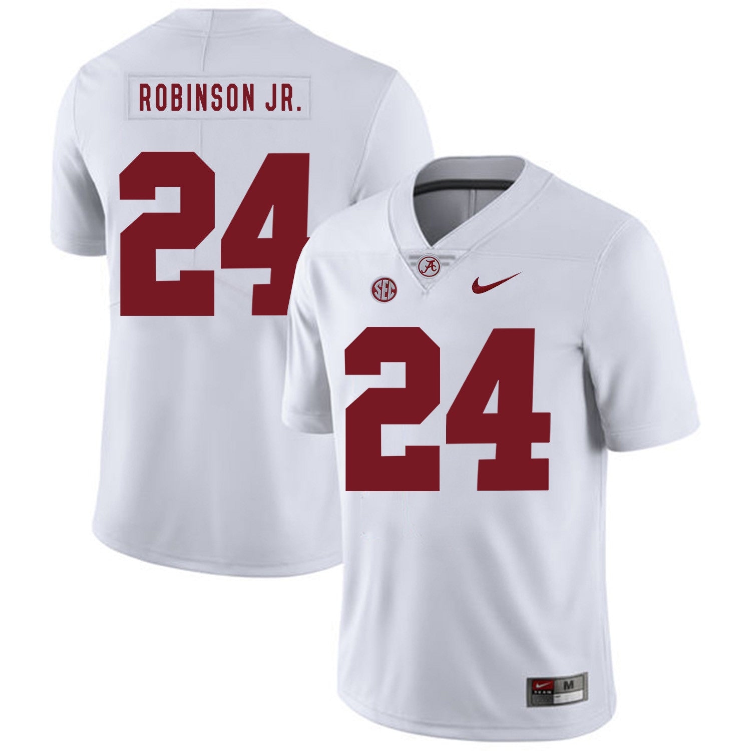 Brian Robinson Jr Alabama Crimson Tide white jersey