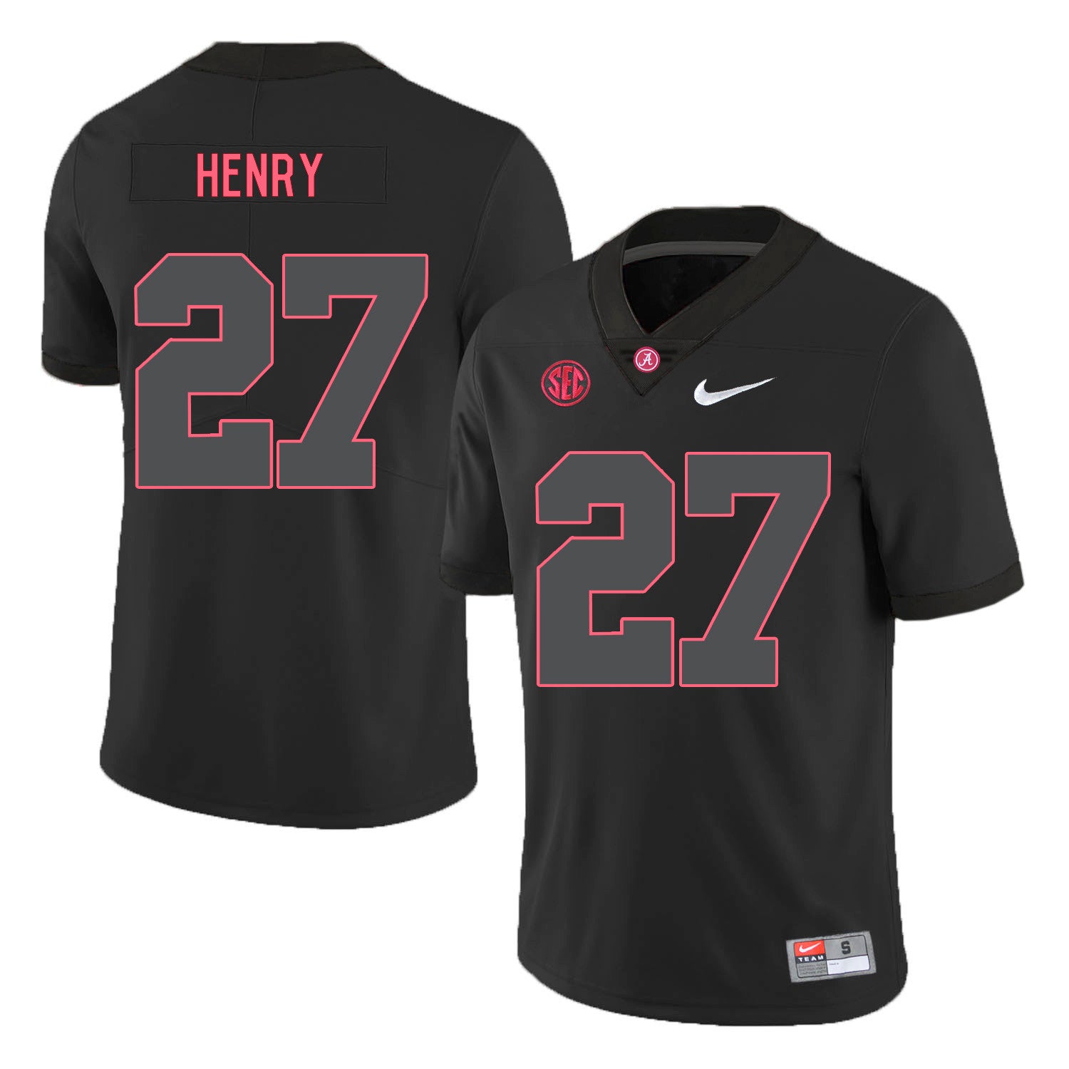 Derrick Henry Alabama Crimson Tide black Shadow jersey