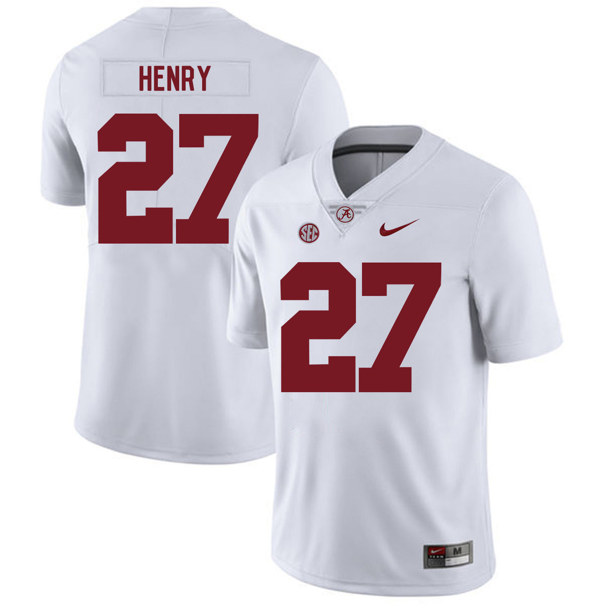 Derrick Henry Alabama Crimson Tide white jersey