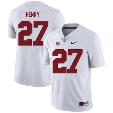 Derrick Henry Alabama Crimson Tide white jersey