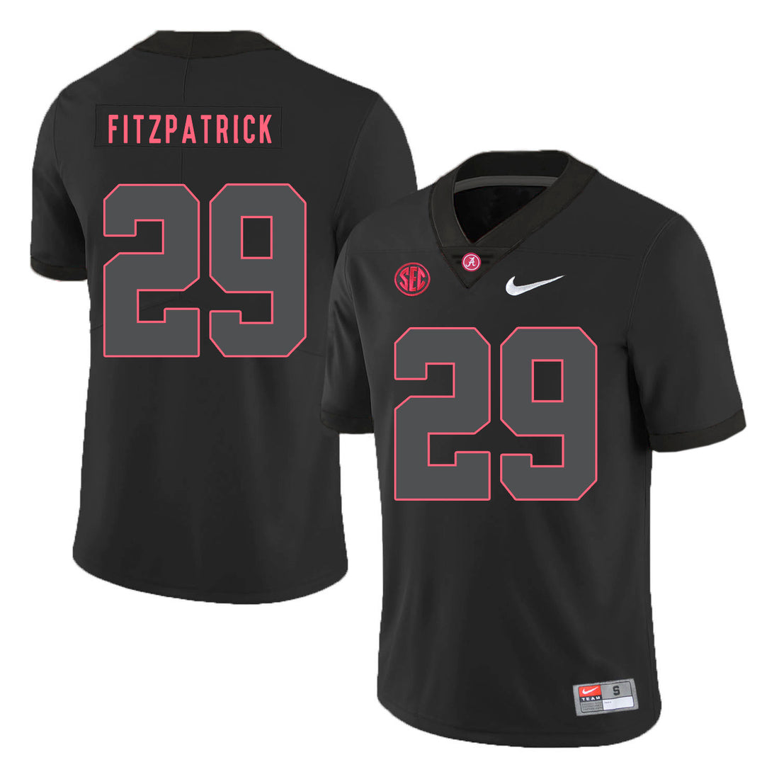 Minkah Fitzpatrick Alabama Crimson Tide black Shadow jersey