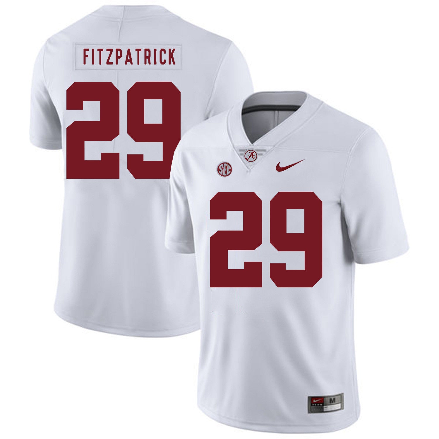 Minkah Fitzpatrick Alabama Crimson Tide white jersey