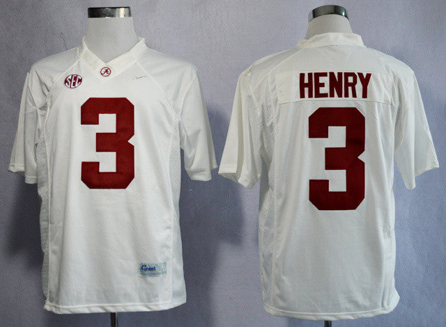 Derrick Henry Alabama Crimson Tide white Limited jersey