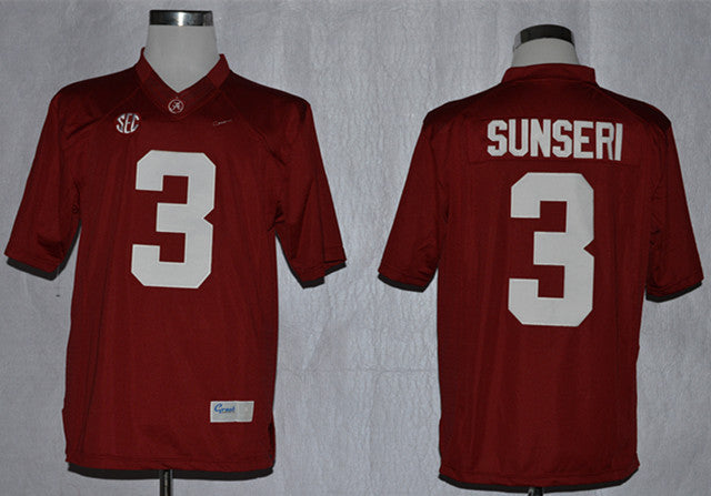 Sunseri Alabama Crimson Tide red jersey