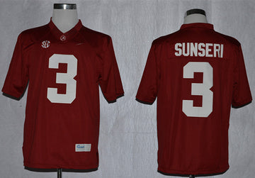 Sunseri Alabama Crimson Tide red jersey