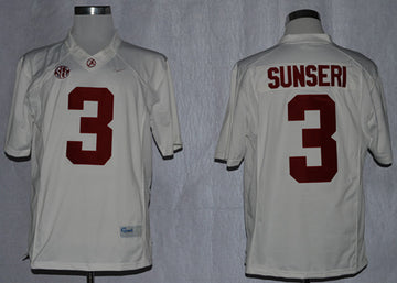Sunseri Alabama Crimson Tide white jersey