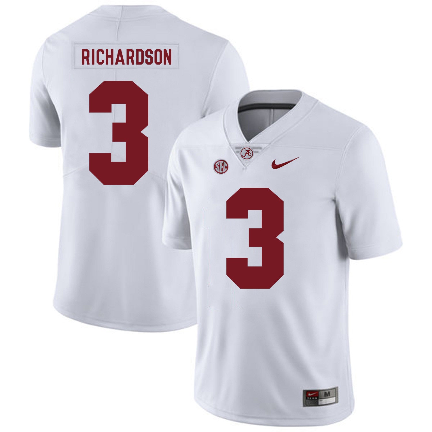 Trent Richardson Alabama Crimson Tide white jersey