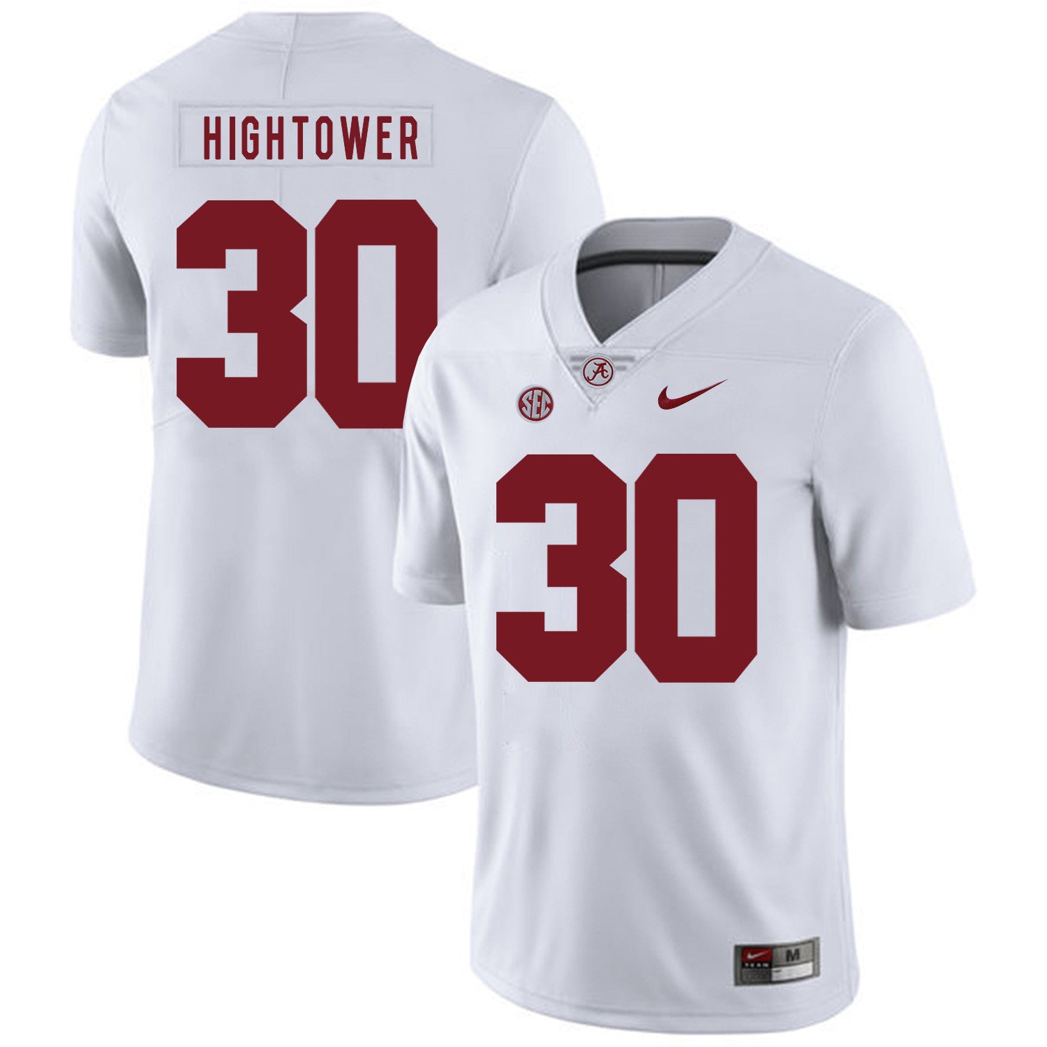 Dont'a Hightower Alabama Crimson Tide white jersey