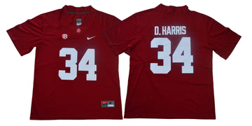 Damien Harris Alabama Crimson Tide red jersey