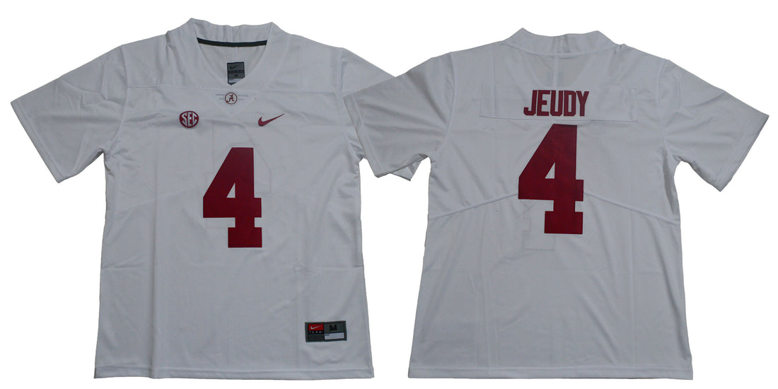 Jerry Jeudy Alabama Crimson Tide white jersey