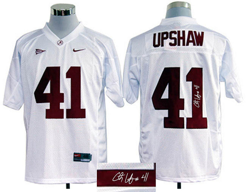Upshaw Alabama Crimson Tide white jersey