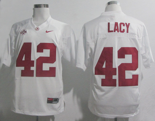 Lacy Alabama Crimson Tide white jersey