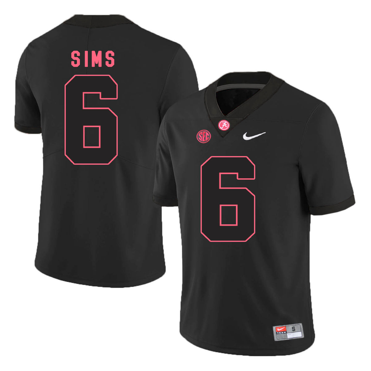 Blake Sims Alabama Crimson Tide black jersey