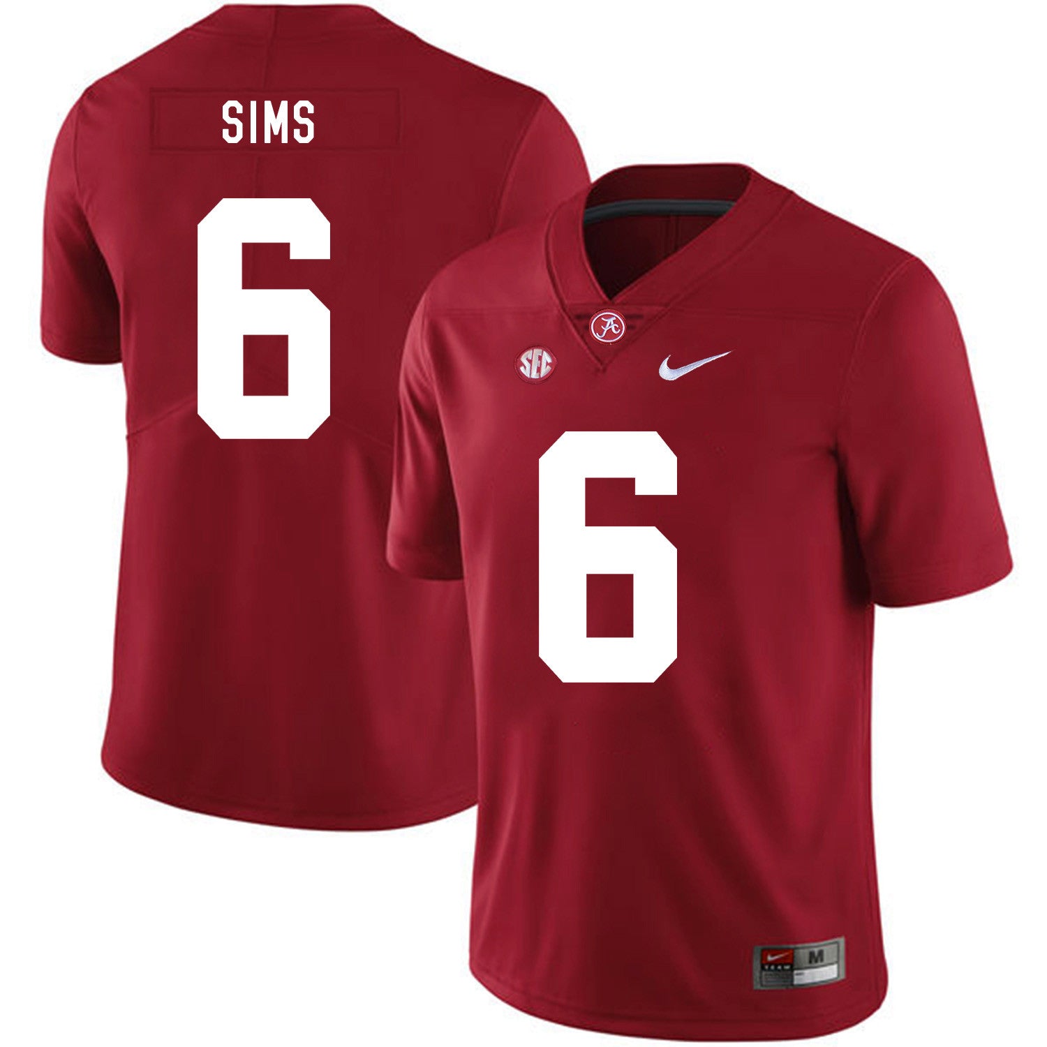 Blake Sims Alabama Crimson Tide red jersey