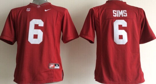 Sims Alabama Crimson Tide red jersey