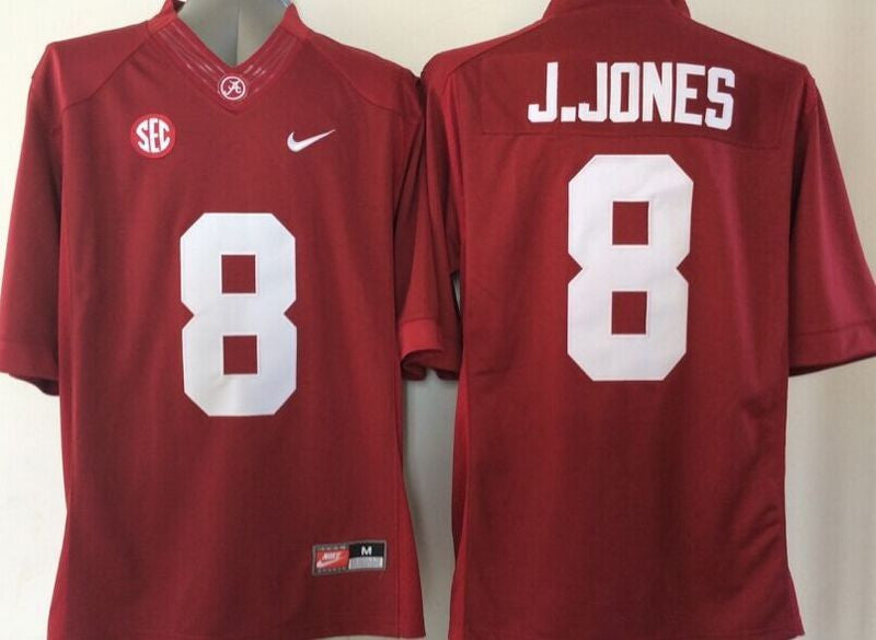 J.Jones Alabama Crimson Tide red jersey