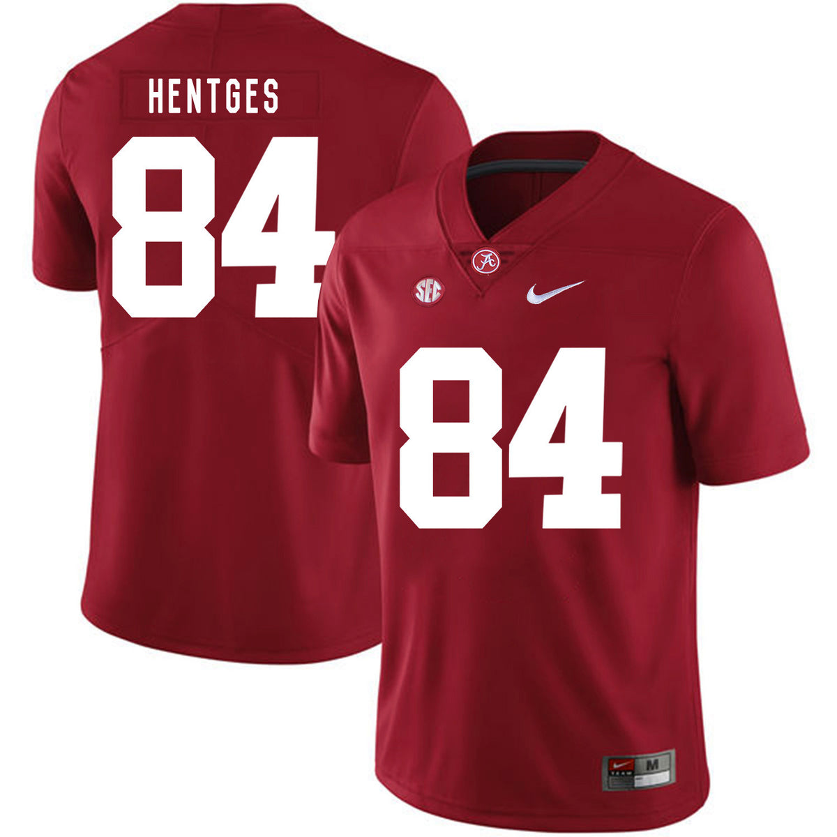 Hale Hentges Alabama Crimson Tide red jersey