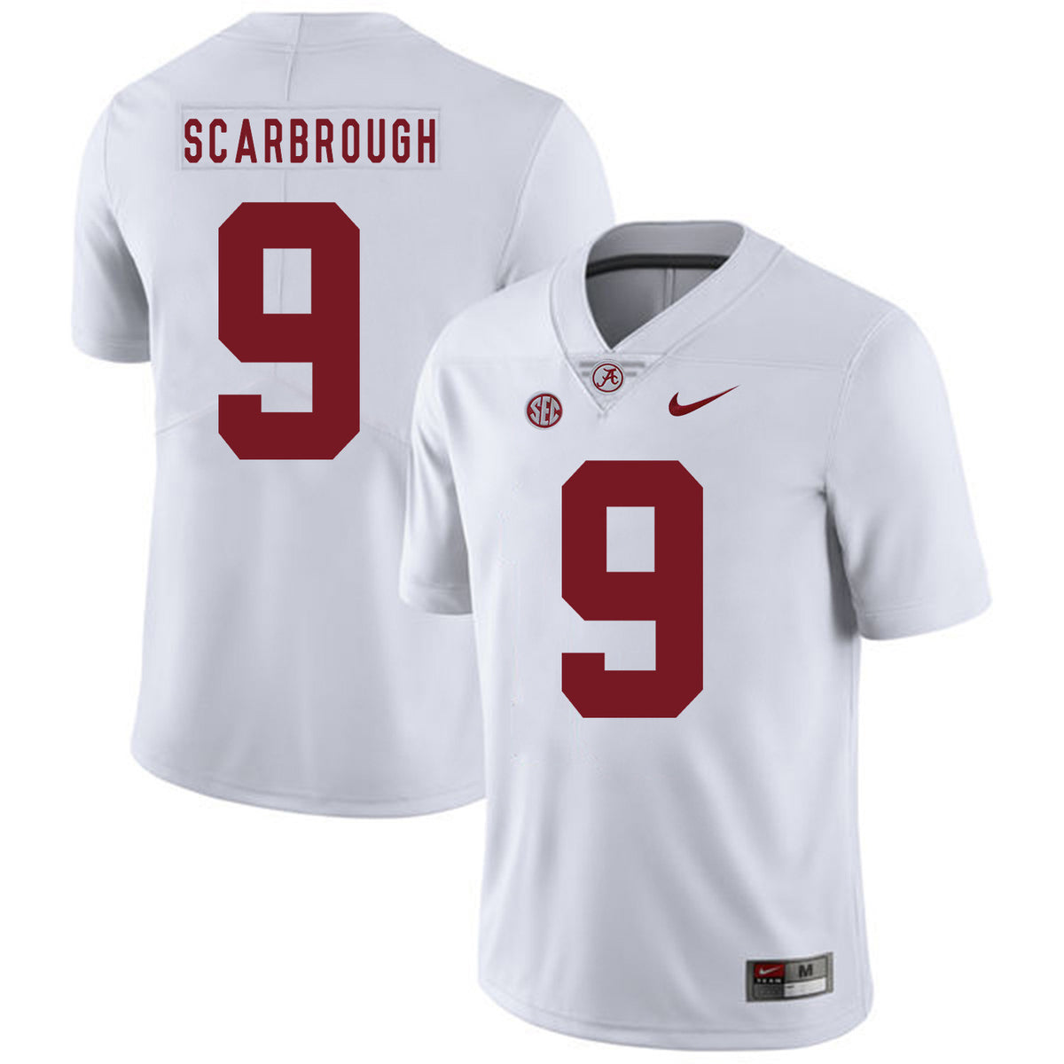 Bo Scarbrough Alabama Crimson Tide white jersey