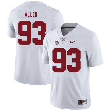 Jonathan Allen Alabama Crimson Tide white jersey