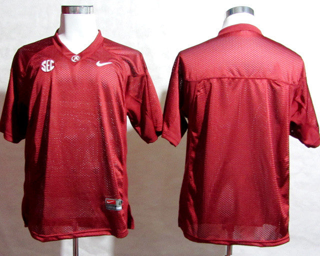 Custom Alabama Crimson Tide red jersey