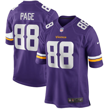 Alan Page Minnesota Vikings purple Game jersey