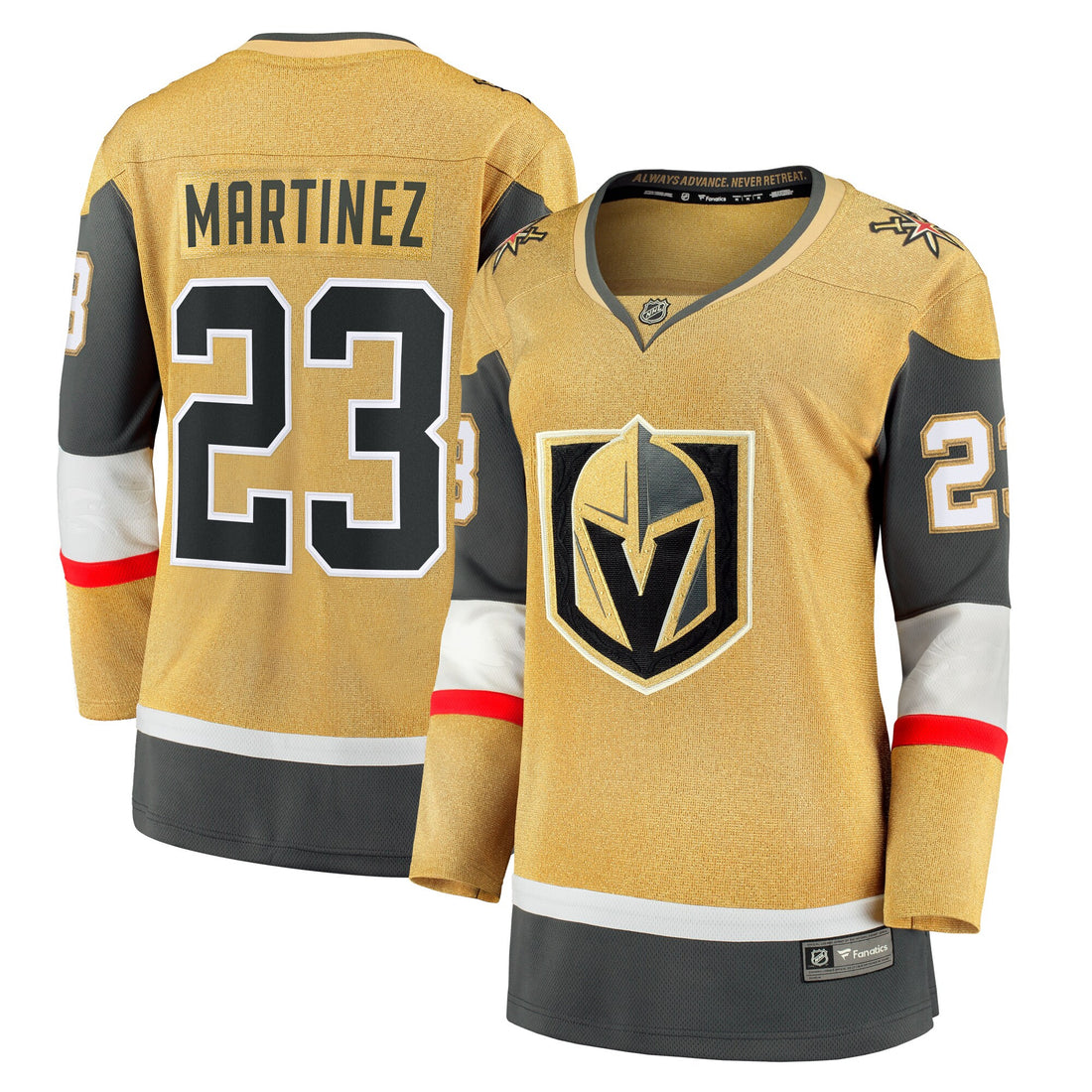 Alec Martinez Vegas Golden Knights gold Alternate jersey