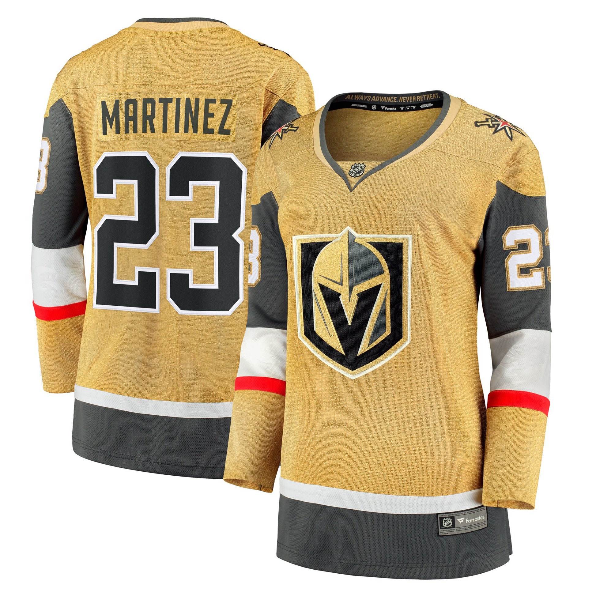 Alec Martinez Vegas Golden Knights gold Alternate jersey