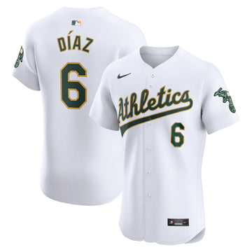 Aledmys Diaz Oakland Athletics white Elite jersey