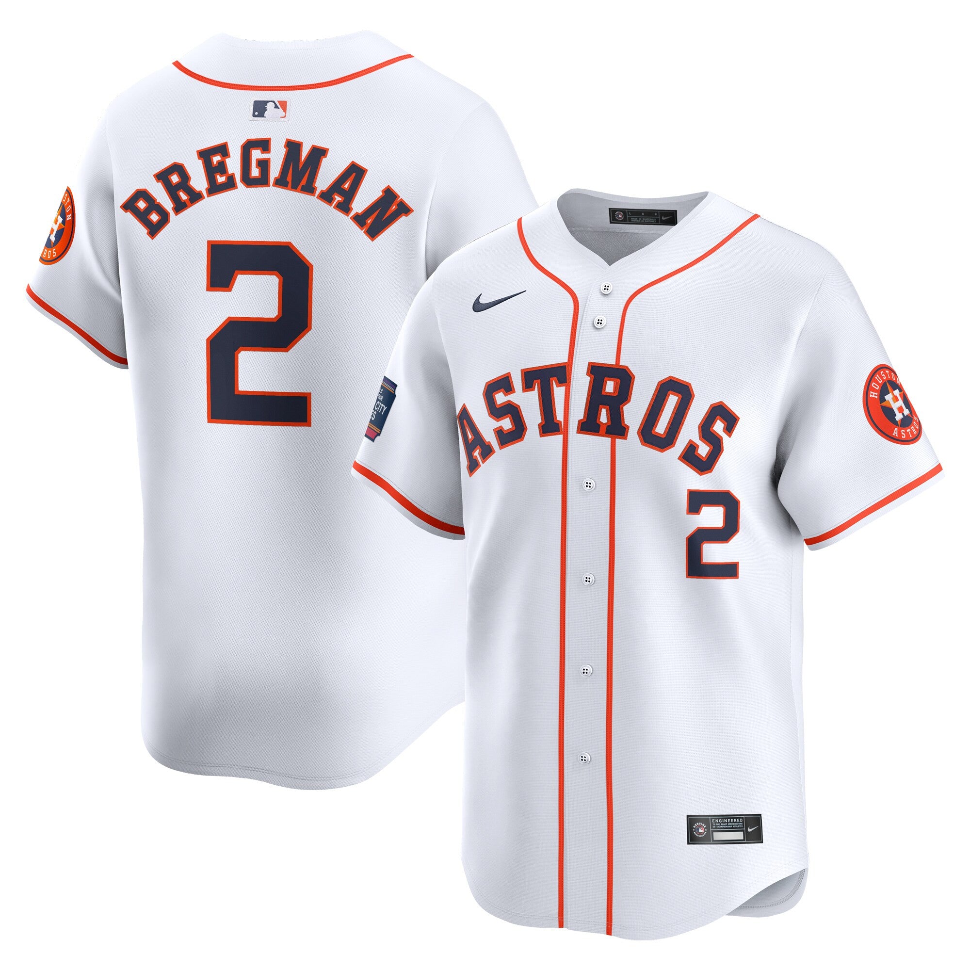 Alex Bregman Houston Astros white Limited jersey