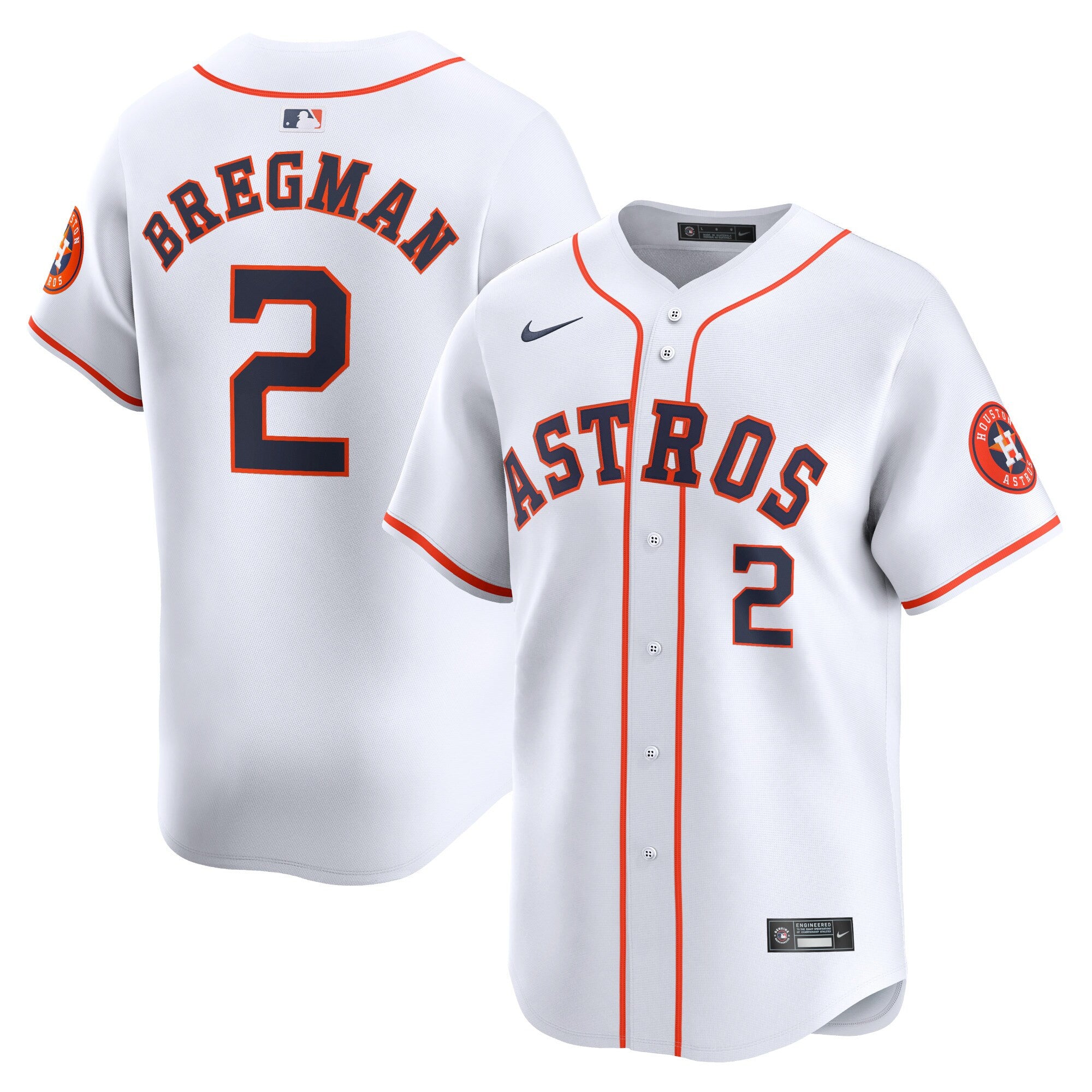 Alex Bregman Houston Astros white Limited jersey