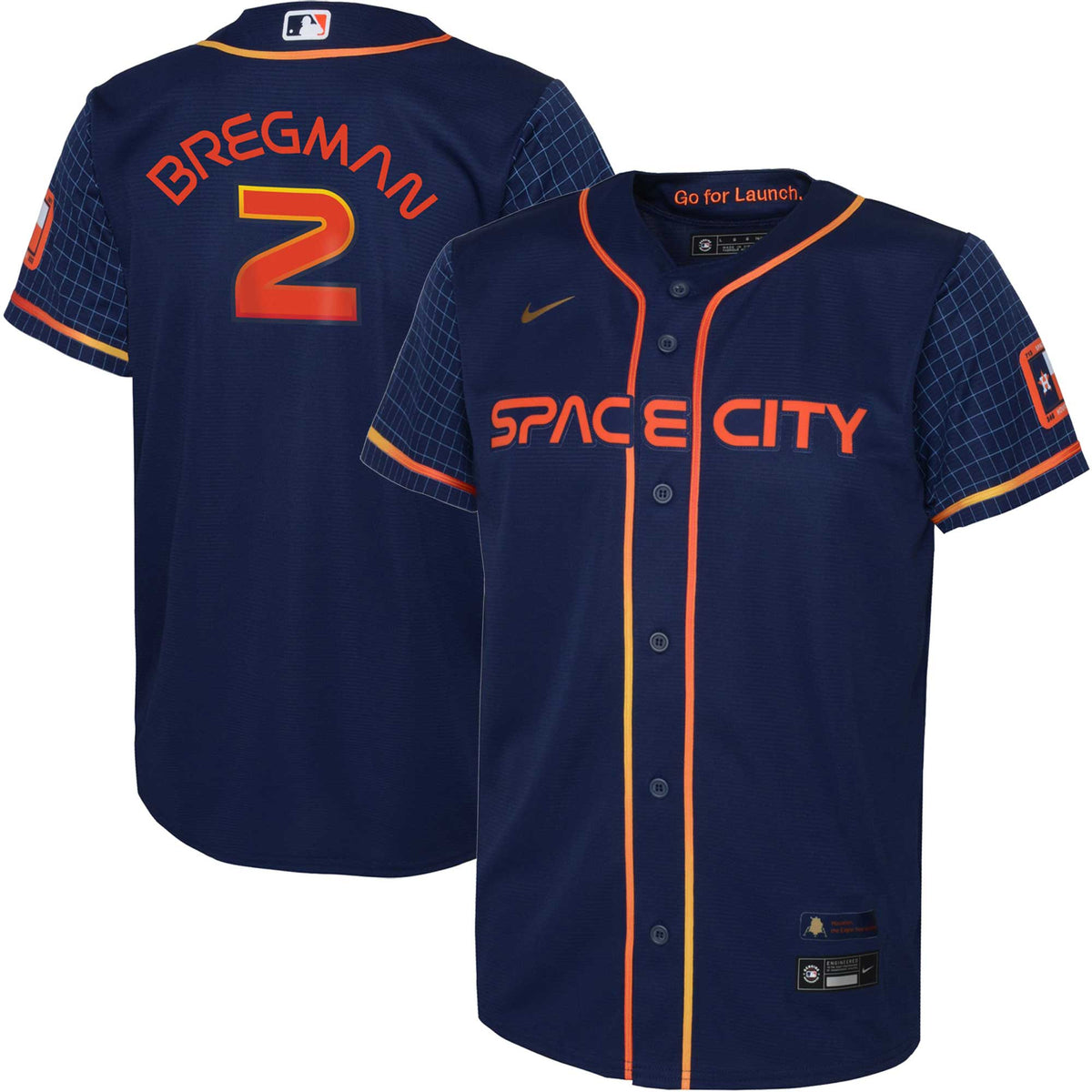 Alex Bregman Houston Astros navy City Connect jersey
