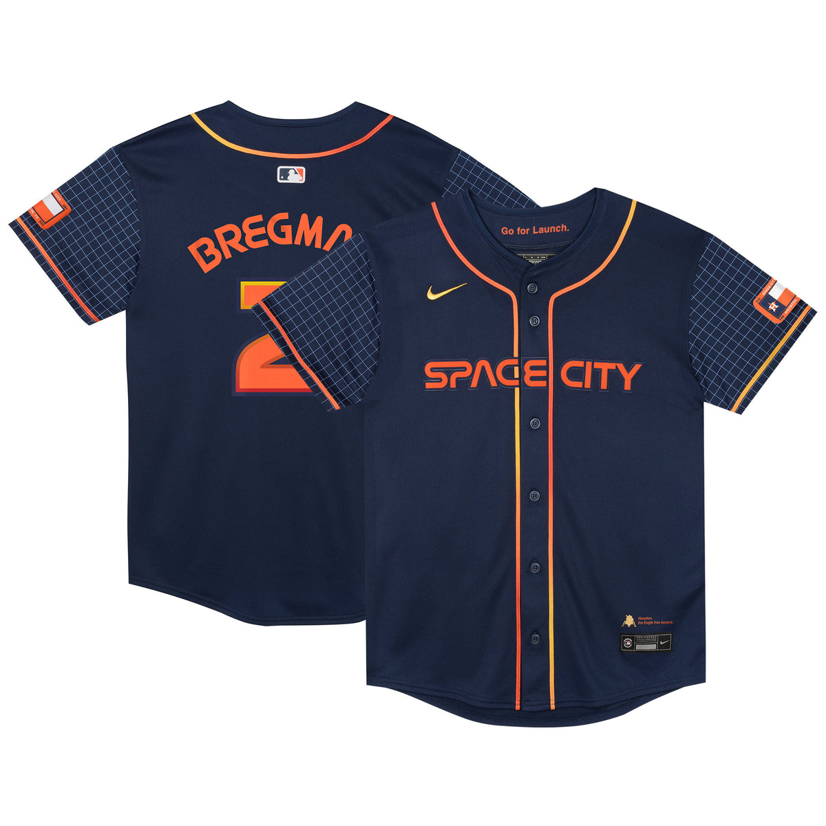 Alex Bregman Preschool Houston Astros navy City Connect jersey