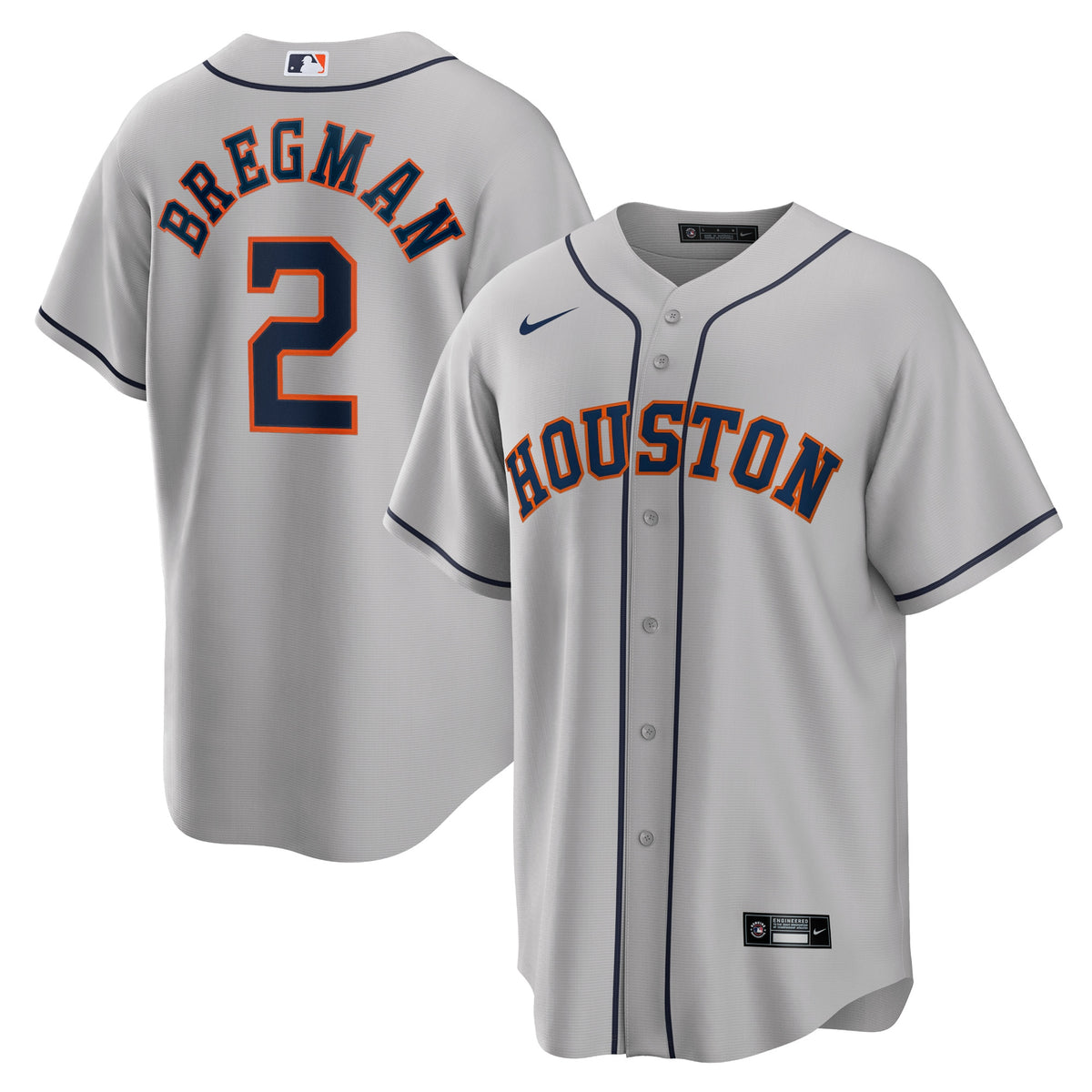 Alex Bregman Houston Astros gray Road jersey
