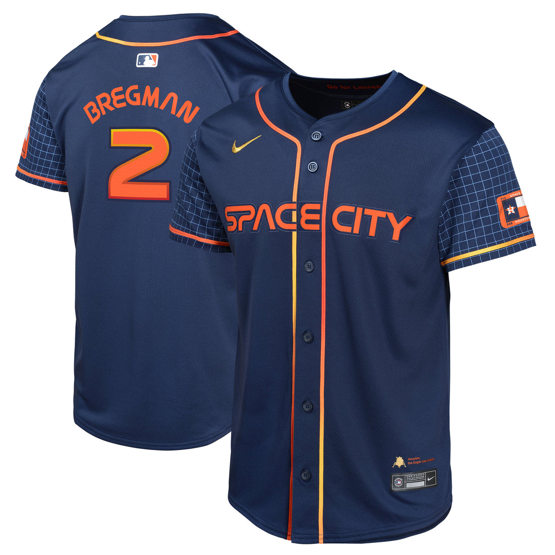 Alex Bregman Houston Astros navy City Connect jersey