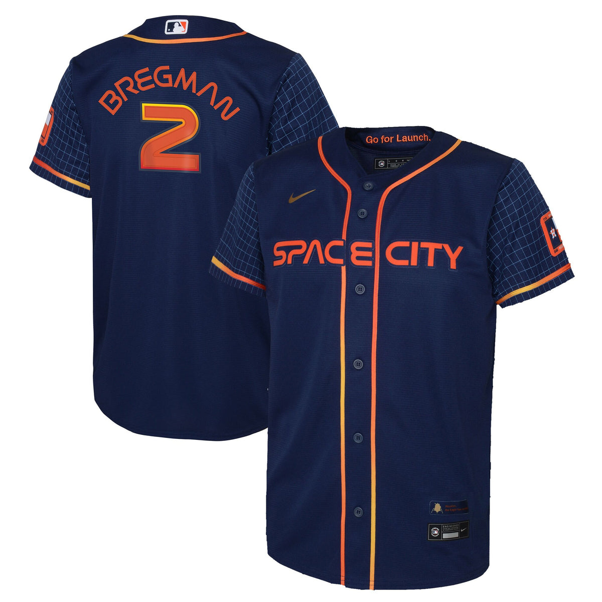 Alex Bregman Houston Astros navy City Connect jersey