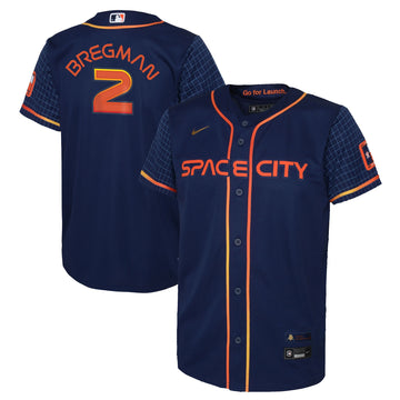 Alex Bregman Houston Astros navy City Connect jersey